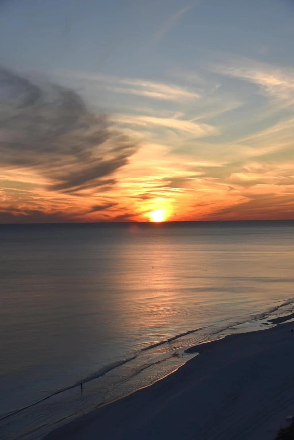 Gulf sunset viewed from the tenth floor of Unit 1006