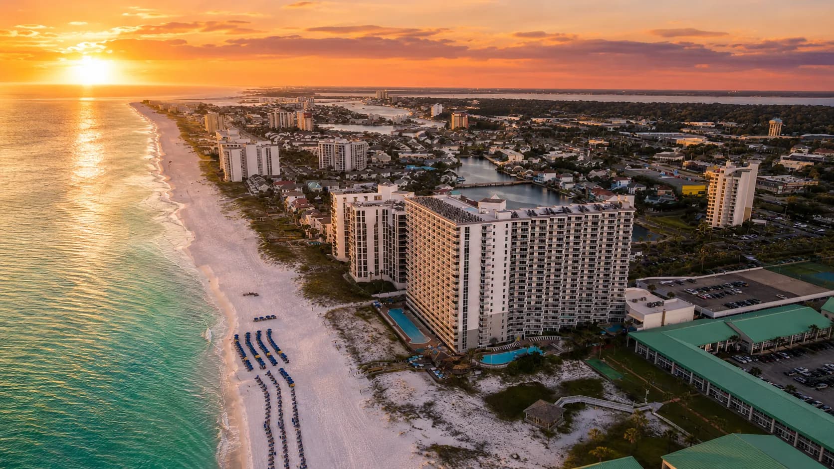 Pelican Beach Resort overlooking the Gulf of Mexico in Destin Florida