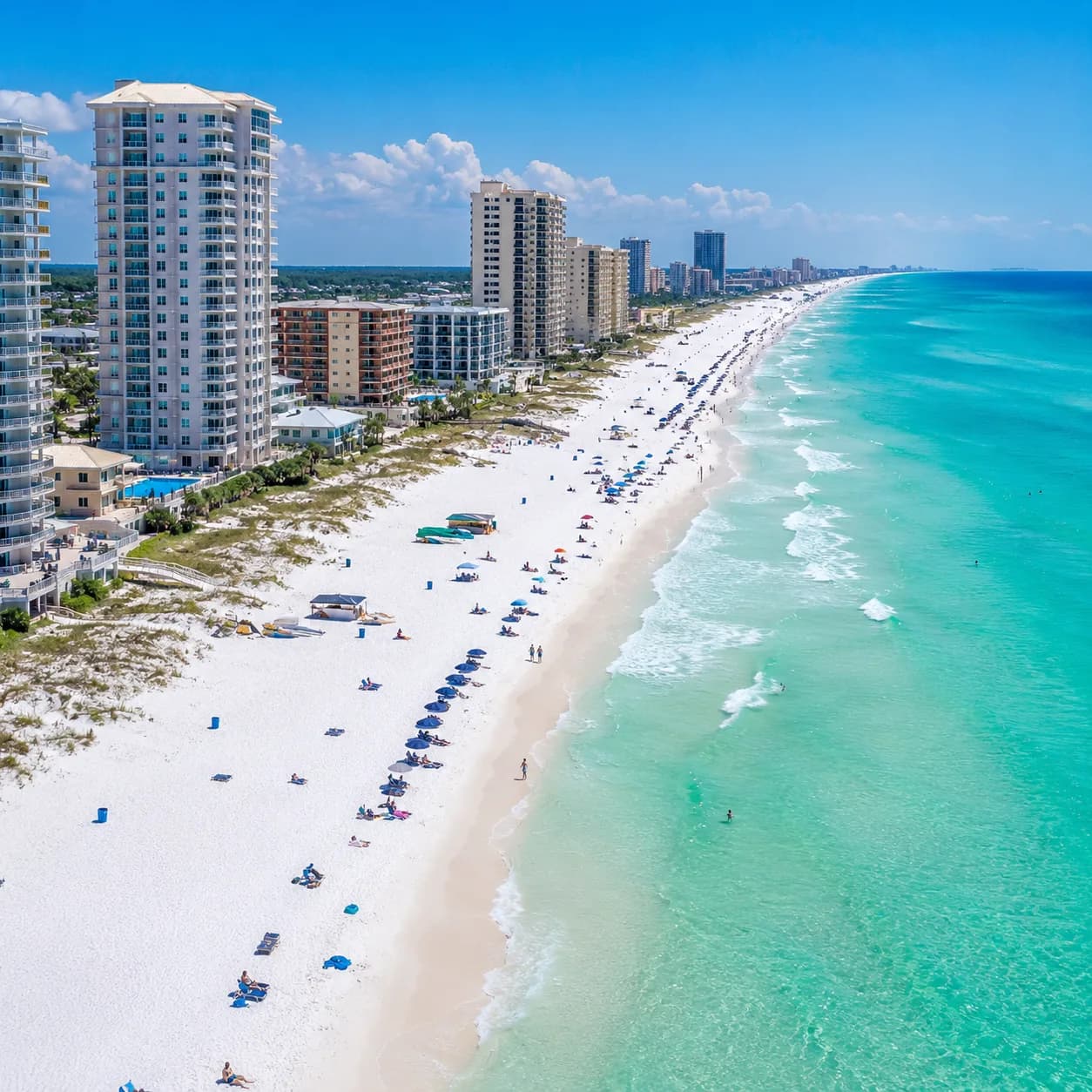 Gulf-front balcony view from Pelican Beach Resort Unit 707