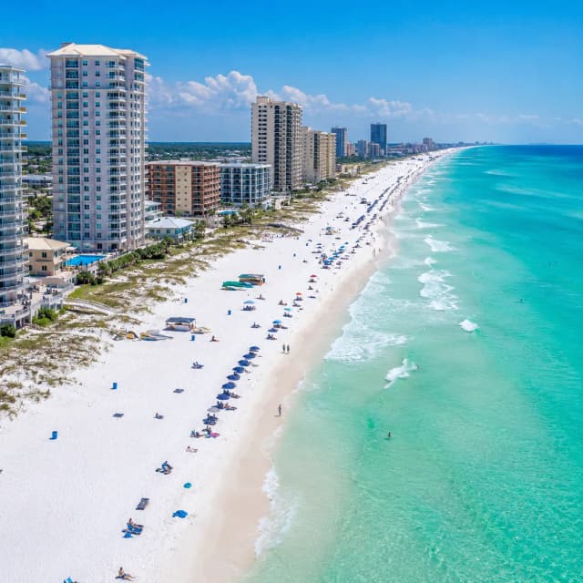 Gulf-front balcony view from Pelican Beach Resort Unit 707