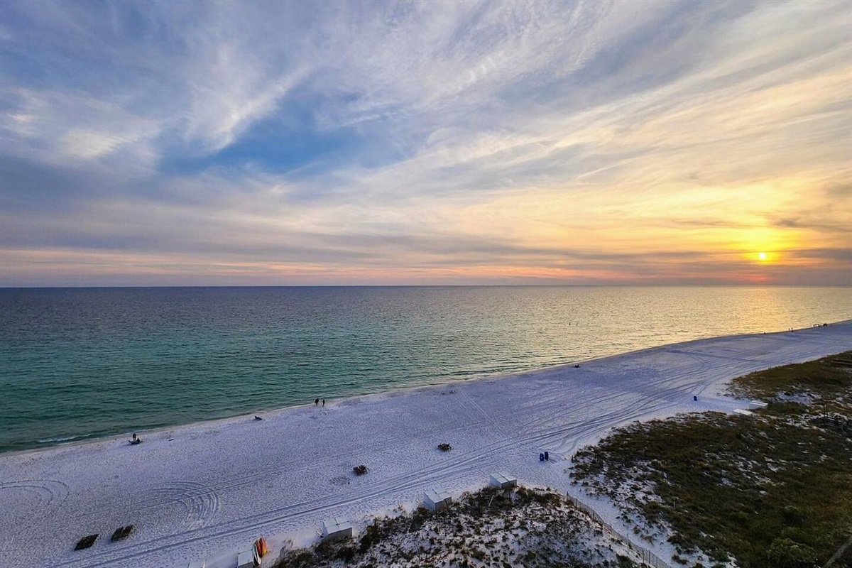 Direct beach access at Pelican Beach Resort Destin Florida sugar white sand