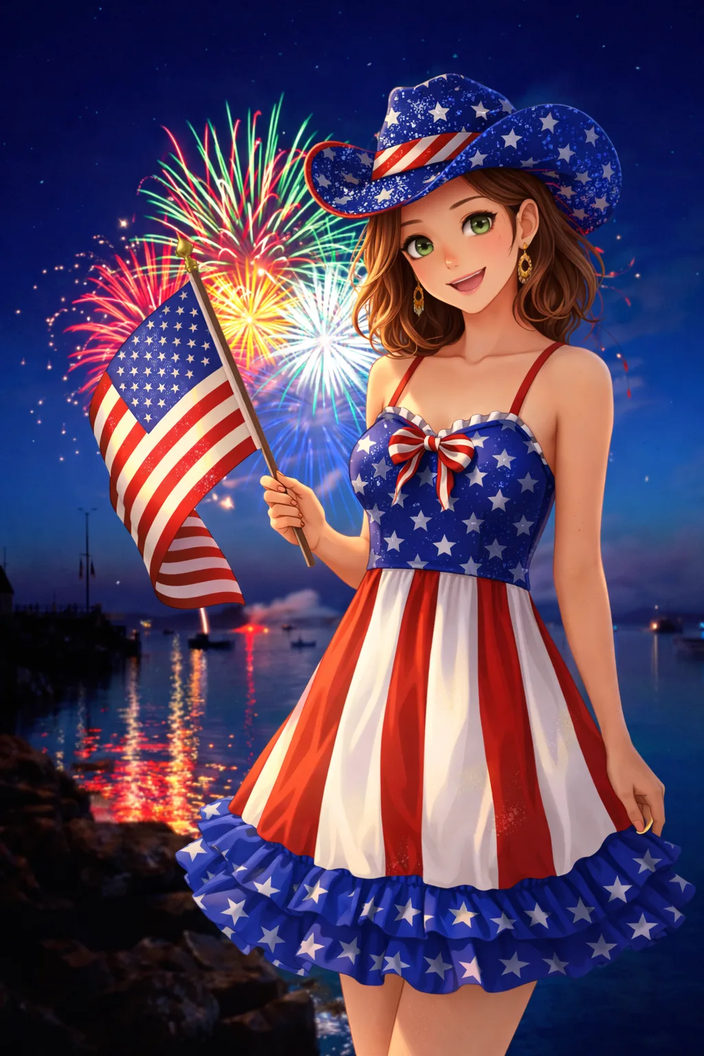 Fireworks over Destin Harbor and the Emerald Coast