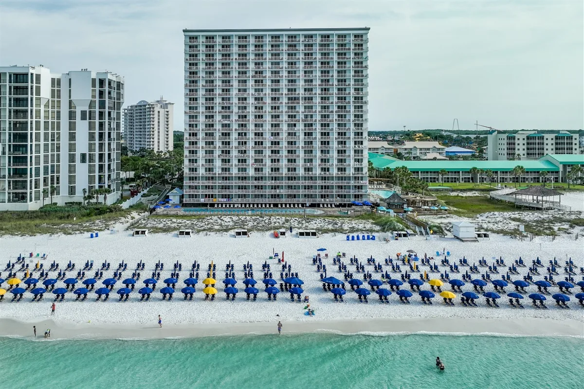 Unit 707 Gulf-view balcony at Pelican Beach Resort