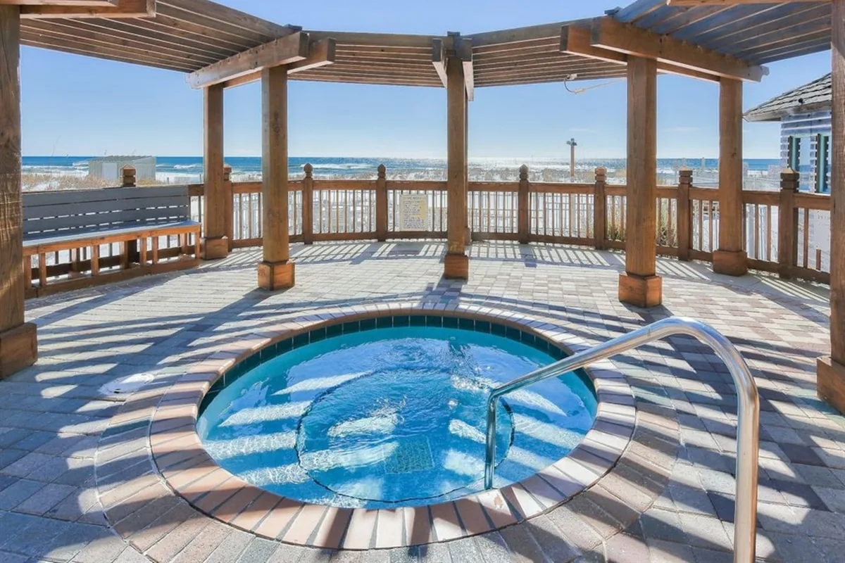 Heated pools at Pelican Beach Resort in Destin, Florida